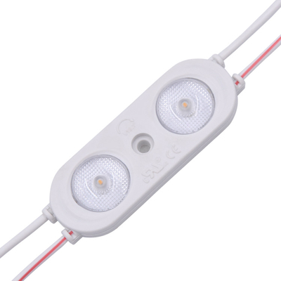 Modules à LED de 24 V pour la publicité et le rétroéclairage de lumière module 2 lentille ip67 imperméable à l'eau 0,96W