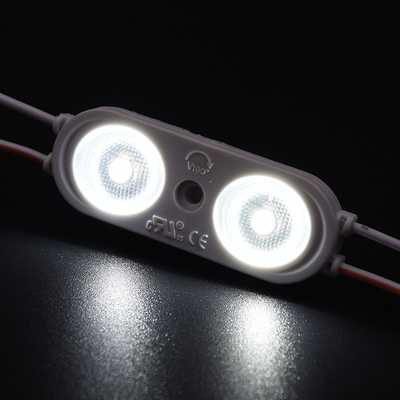 Modules à LED de 24 V pour la publicité et le rétroéclairage de lumière module 2 lentille ip67 imperméable à l'eau 0,96W