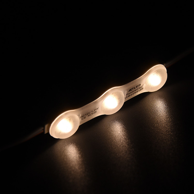 1.2W IP68 DC12V 3 modules LED avec LED SMD2835 160°Faisceau avec ruban adhésif arrière