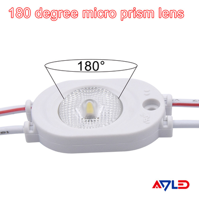 Puissance élevée IP67 DC12V 1 LED mini 2835 module d' LED de lentille de 170 degrés