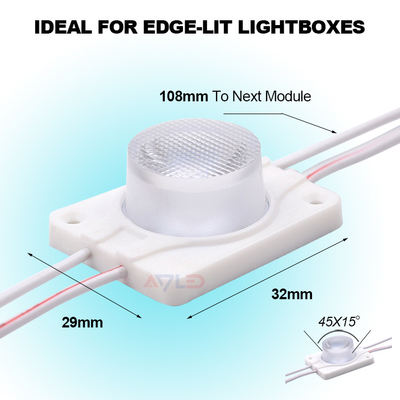 Module de bande de la vue de côté LED émettant C.C imperméable 12v SMD 3030 d'injection