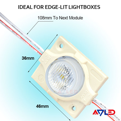 Le module d'IP67 LED allume la double puce latérale de volt 3030 SMD LED de Lightbox Dimmable 12 de Lit de bord