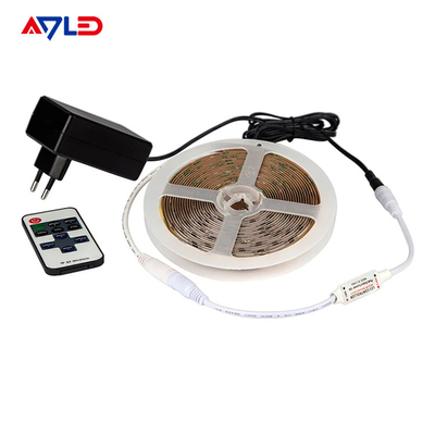UL Flexible LED Strip Famous Chip 24V Ultra Thin Silicone 10mm carte PCB IP20 528 lampes à LED à base de cob