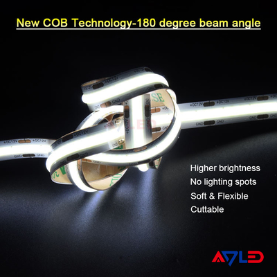 3000k CRI90 Cob Soft Lights Bon prix 5 mètres / bobine 528LED