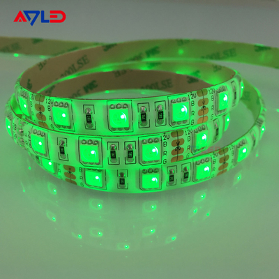 Couleur verte SMD 5050 60LEDs/M LED Strip Lumières pour les meubles Décoration Haute luminosité étanche