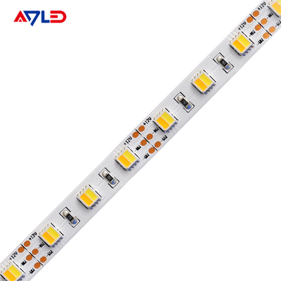 Les lumières de bande réglables de 12 volts LED conjuguent la couleur 2 dans 1 5050 SMD imperméable extérieur blanc