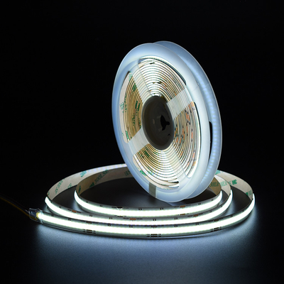Les lampes à LED à bande blanche réglables COB CCT sans points DC 24V réglables de 2700K à 6500K