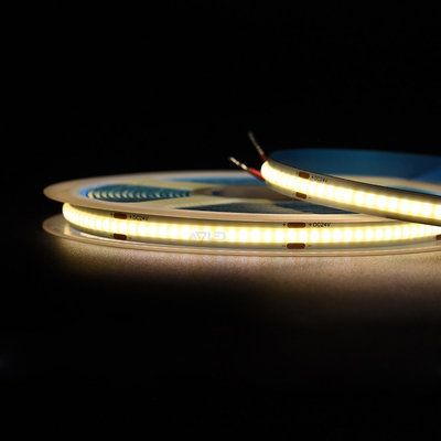 Lumière à bande COB LED à haute densité sans points 480Leds flexible Lumière à bande COB LED 5 mètres / bobine 8MM 12V/24V