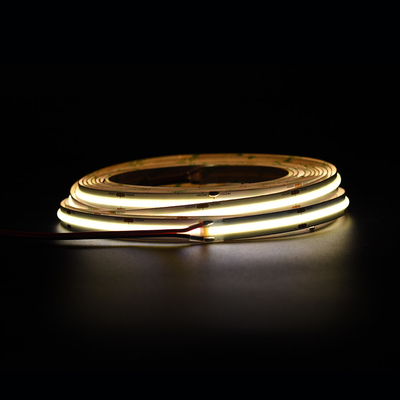 Super lumineux 528 LED/M COB à bande LED 12V 24V 10MM lampe à bande jaune COB/FOB