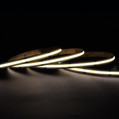 Super lumineux 528 LED/M COB à bande LED 12V 24V 10MM lampe à bande jaune COB/FOB