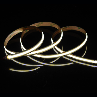 528Leds 12V 24V Cob 10mm Couleur Flexible LED Strip Light Ra90 Lumière linéaire sans point lumineux