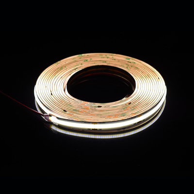 528Leds 12V 24V Cob 10mm Couleur Flexible LED Strip Light Ra90 Lumière linéaire sans point lumineux
