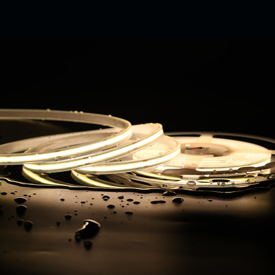 10 mm PCB COB LED Strip 480 LEDs IP20/IP67 imperméable à l'eau DC12V/DC24V CRI 90 largeur de PCB de 8 mm