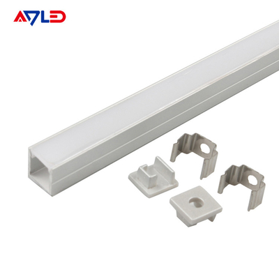 PC diffuseur monté cadre en alliage Profiles de canaux rectangulaires feux de bande LED profil en aluminium