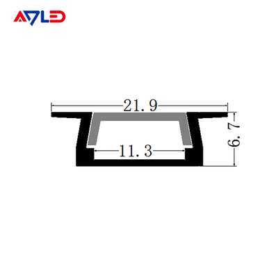 11 mm de borad 15.8 * 6.7 mm LED Strip Profil lumineux en aluminium facile à installer Aluminium à LED