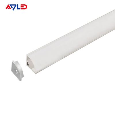 16*16 mm L'aluminium anodisé à LED suspendu à l'extrusion de l'aluminium a conduit à un profilé de surface à angle monté sur une bande lumineuse à LED