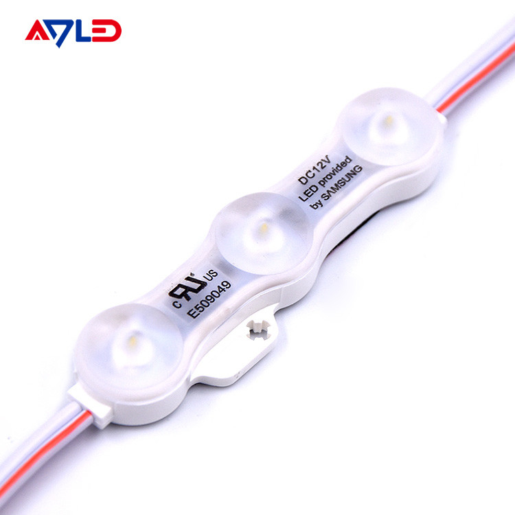 1.2W IP68 DC12V 3 modules LED avec LED SMD2835 160°Faisceau avec ruban adhésif arrière