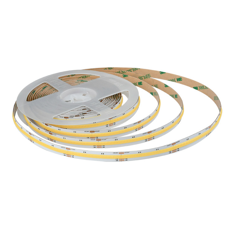 8W/M FCOB CCT 640 LED bande lumineuse haute densité Flexible FOB COB 10 mm carte PCB avec réglable linéaire