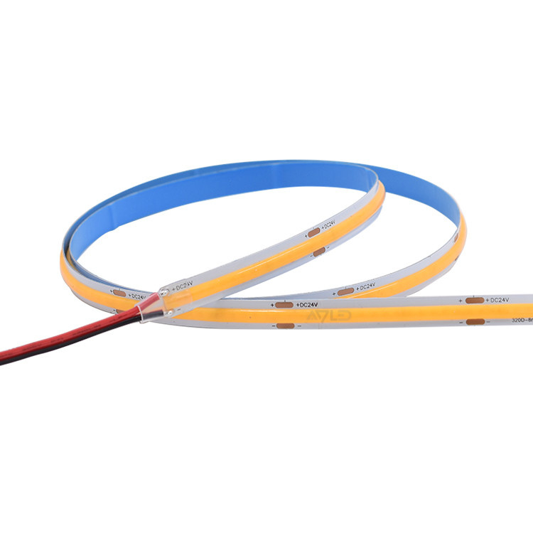 UL Cob Strip 8mm 10mm 320leds Cob Led Light Extérieur étanche à l'eau Cob Led Flexible Strip Light