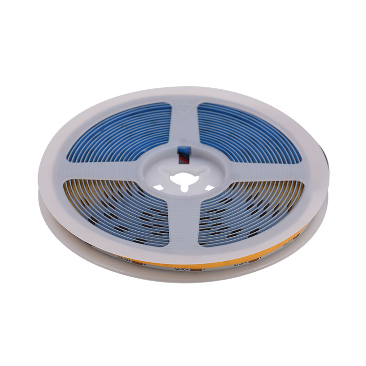 10W/M FCOB 8mm 480LEDs/M COB en rouleau à rouleau lumière LED à bande haute densité FOB éclairage linéaire à ruban