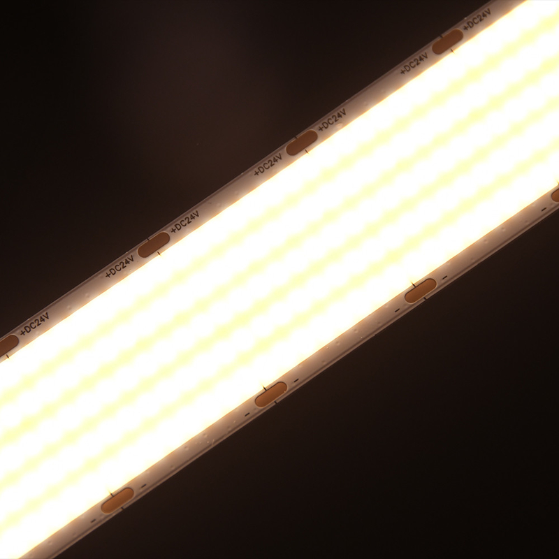 300LSE Auto-adhésif IP20 Libre de flexion arbitraire Super lumineux haute densité linéaire flexible Cob bande 1600 LED