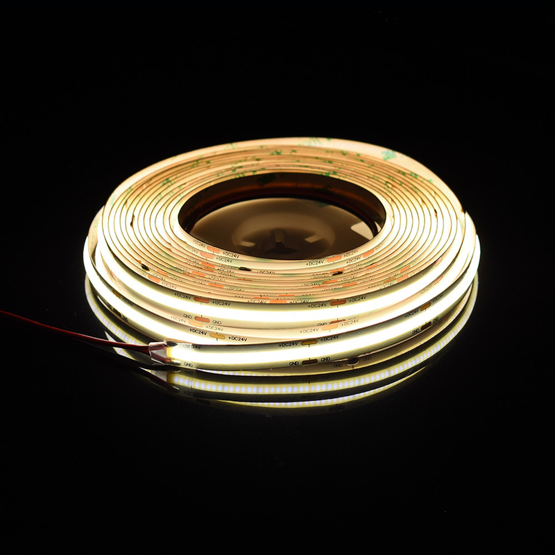 L'utilisation de la bande de LED à LED de longueur flexible (COB) Ra90 DC 24V 528 puces LED 2700K 3000K 4000K 5000K 6000K