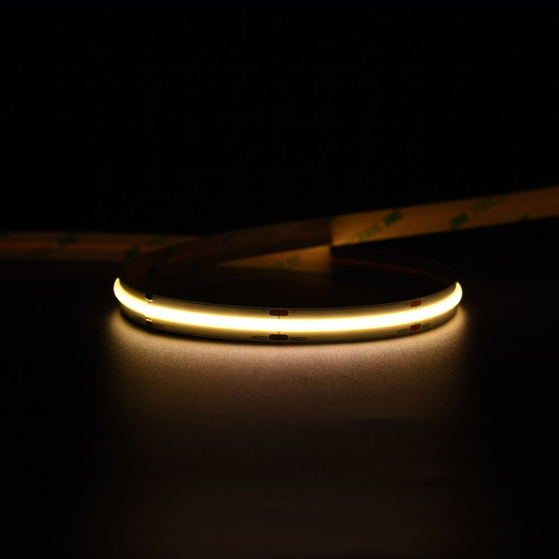Aucune unité de coupe minimale bande LED COB blanche chaude libre 14W/M 5M par rouleau 1400LM/M