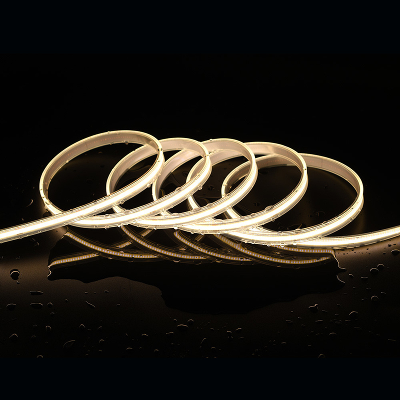 480Leds Compact 8mm COB LED Strip Light pour les applications DC12V/24V Conception transparente